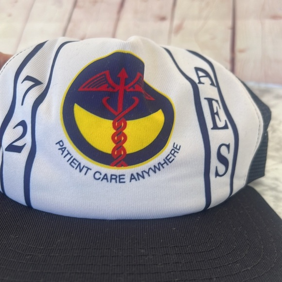 1970’s Hospital PATIENT CARE ANYWHERE SNAPBACK NAVY HAT - Picture 3 of 7